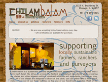 Tablet Screenshot of chilambalamchicago.com